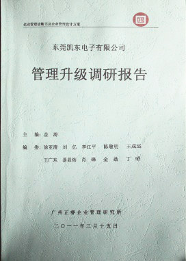 2012年4月5日，正睿咨詢向潔麗決策層陳述調研報告